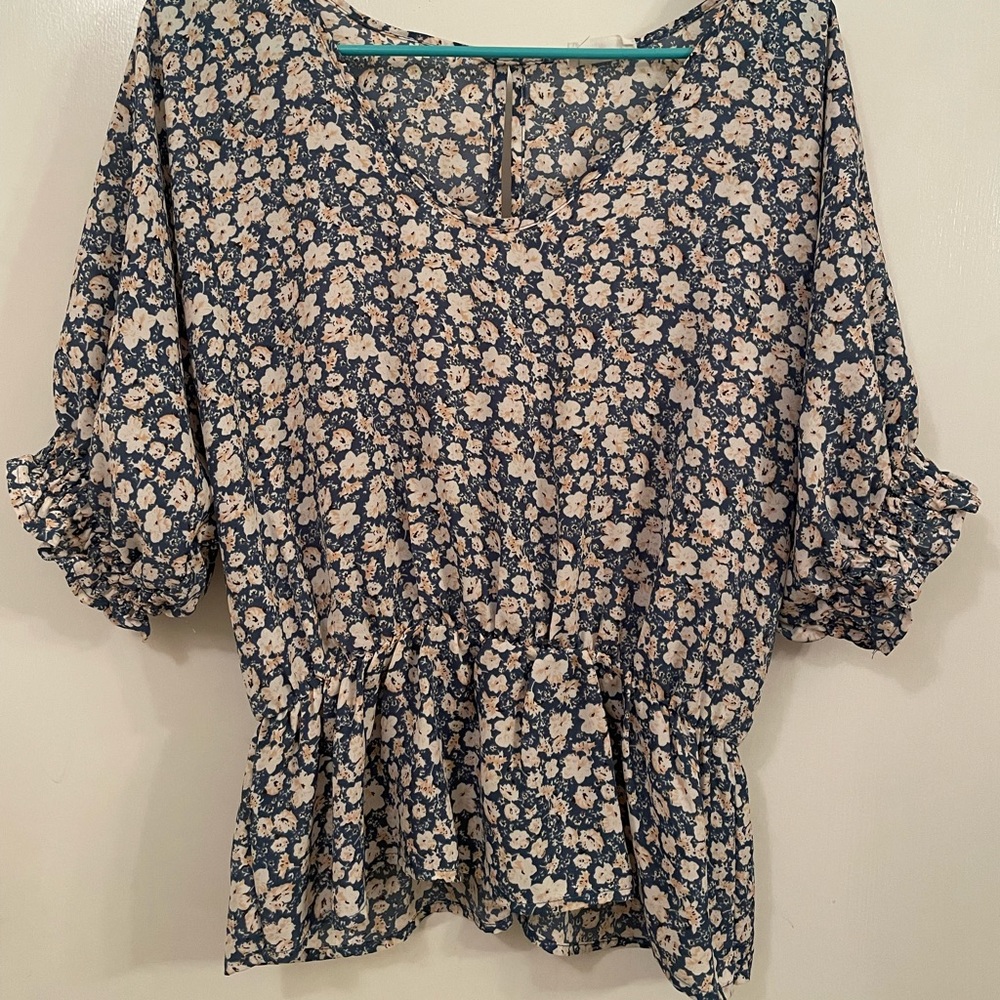 Sienna Sky women’s flowered blouse